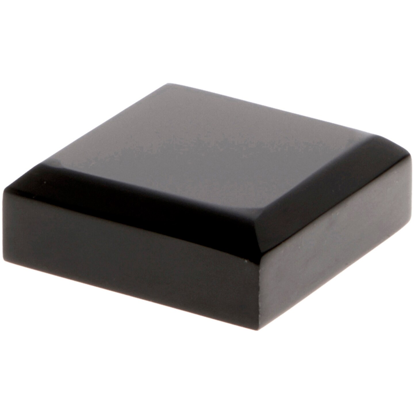 Plymor Black Acrylic Square Beveled Display Base, 2" W x 2" D x 0.75" H