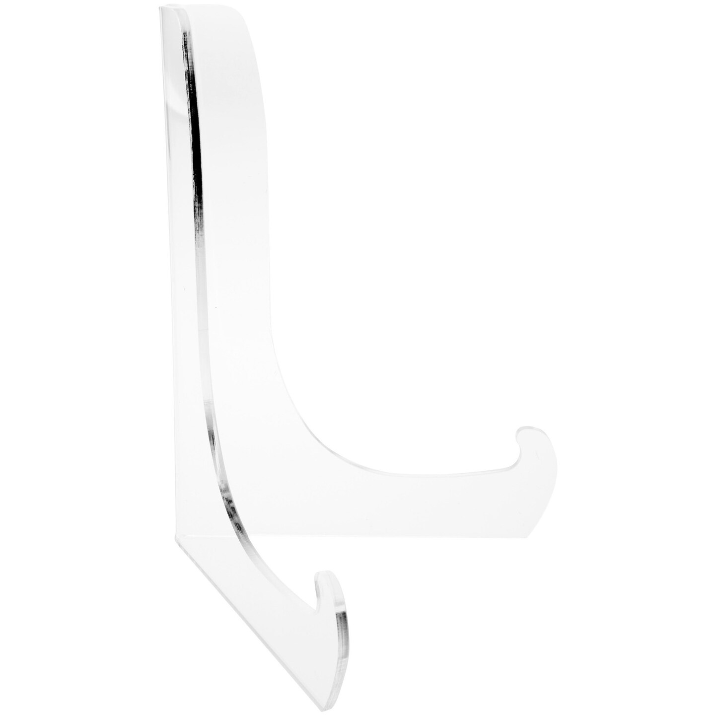 Plymor Clear Acrylic 60-Degree Angle Easel With Shallow Support Ledges, 9" H x 7" W x 5.75" D