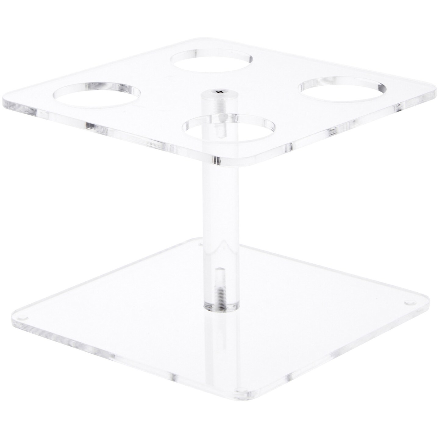 Plymor Clear Acrylic Ice Cream Cone Display Holder, 4.5" H x 6.5" W x 6.5" D (Fits 8 Waffle Cones)