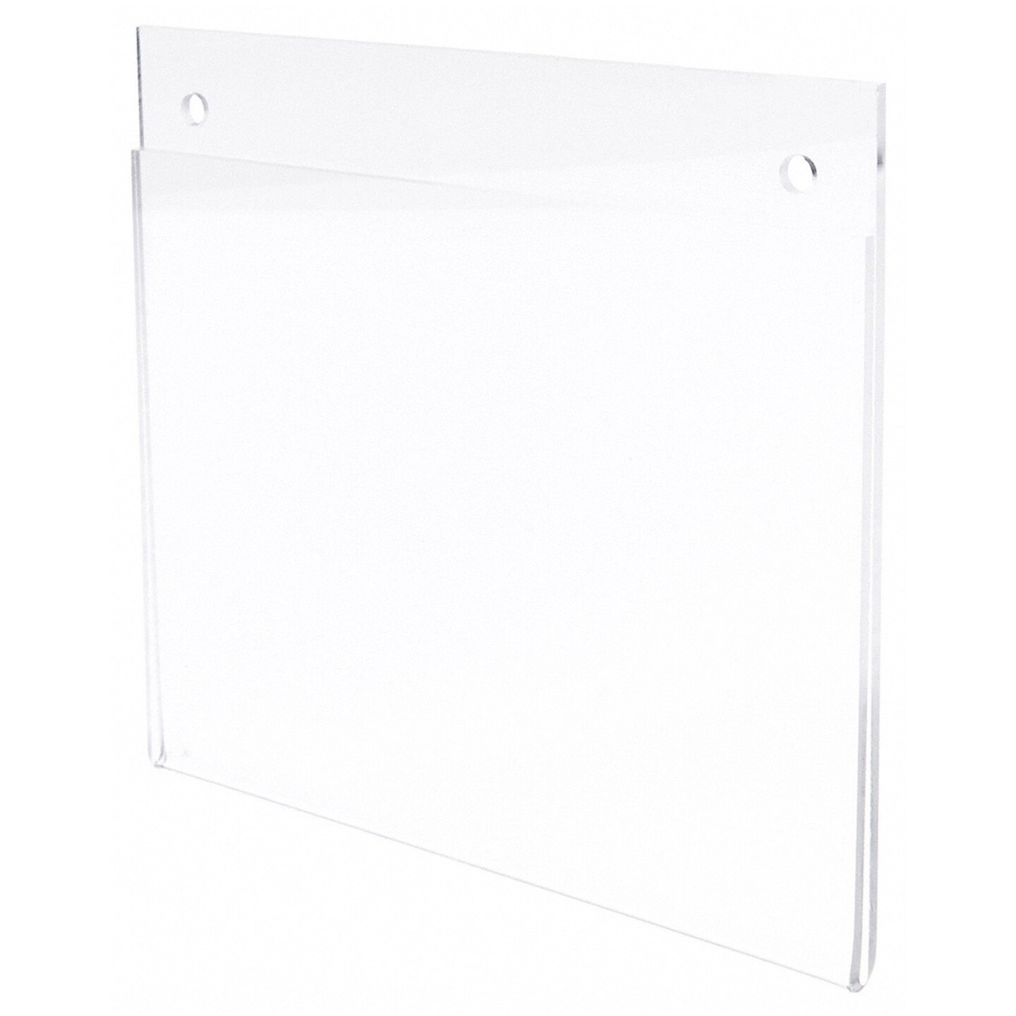 Plymor Clear Acrylic Sign Display / Literature Holder (Wall-Mount), 7" W x 5" H
