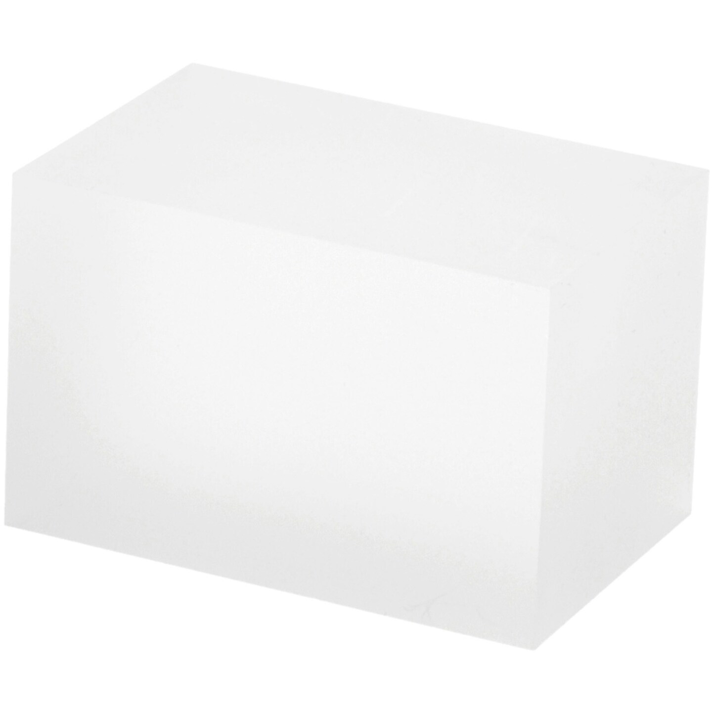 Plymor Frosted Acrylic Rectangular Display Block, 2" H x 2" W x 3" D