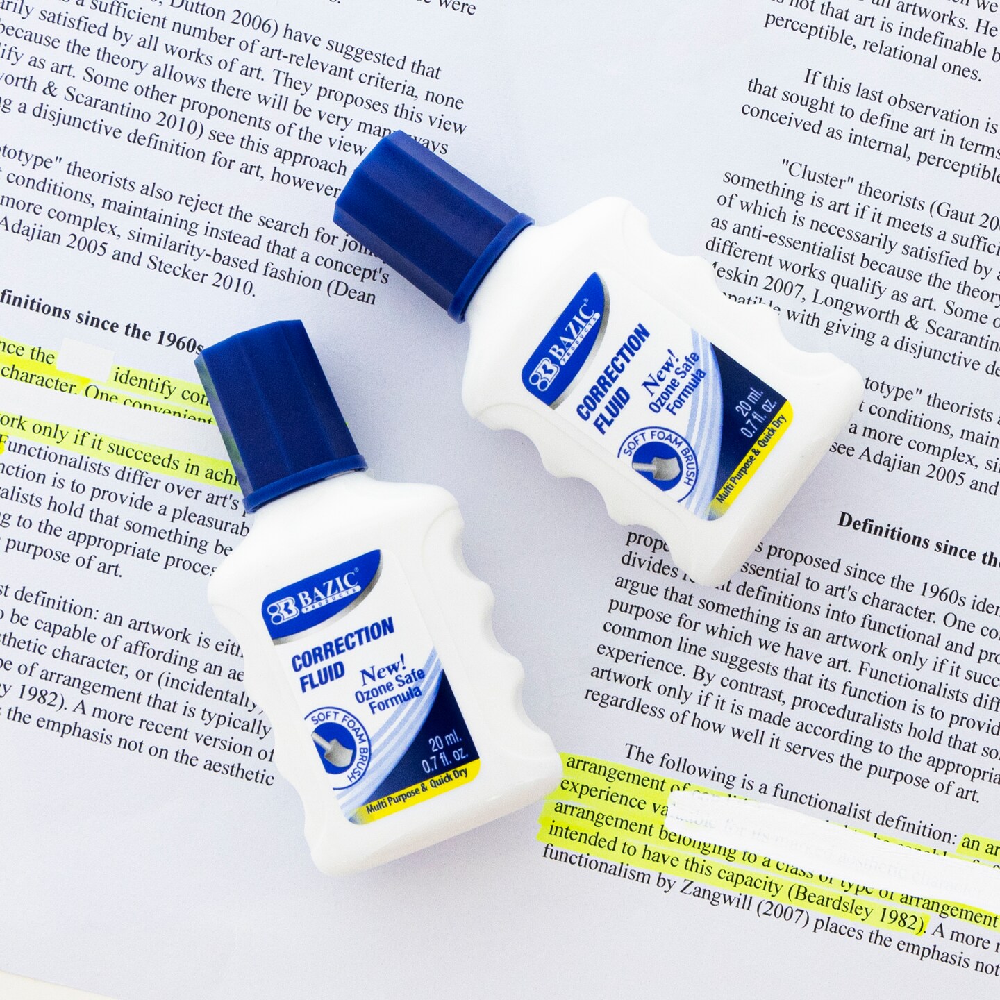 BAZIC BAZIC 0.7 FL OZ (20 mL) Correction Fluid Foam Brush (2/Pk)