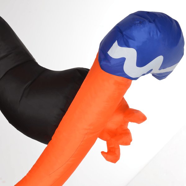 Edge Collections - 59.1" - Black - Halloween Decoration Inflatable Pumpkin Head Ghost - 1 Piece