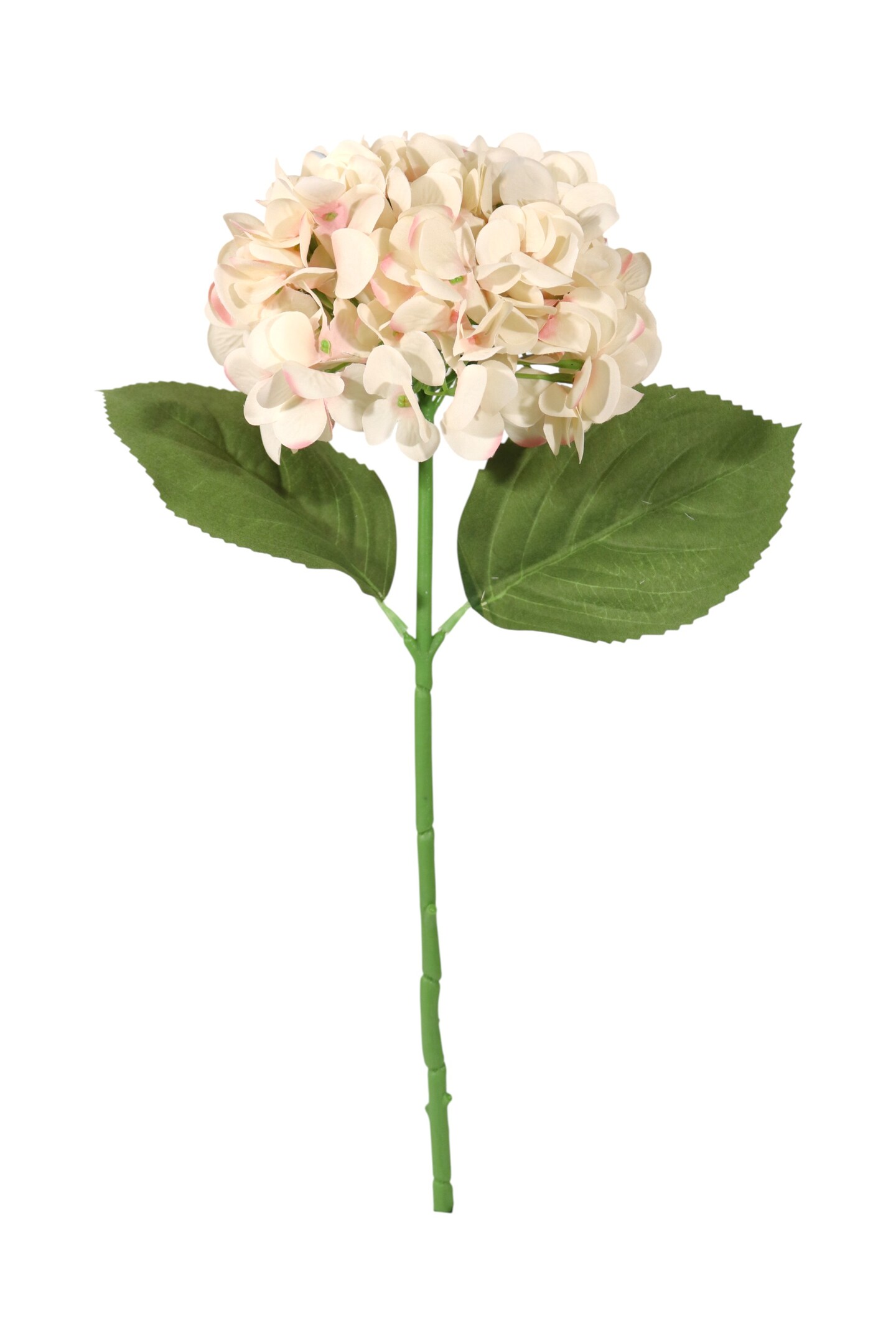 18" Pink Blush Hydrangea Stem with 7" Bloom – Artificial Silk Flower for Wedding, Home & Event Decoration - 3 Pieces