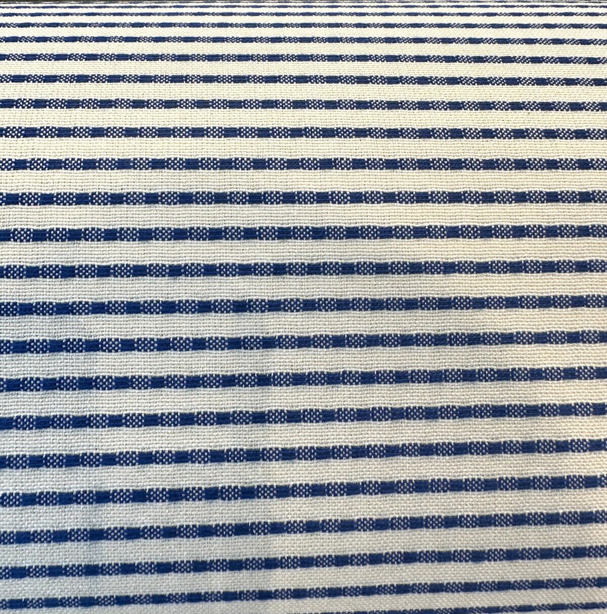 1 Yard Stitch Royalty Ticking Blue Outdoor Upholstery Fabric High UV 54 Inches Wide