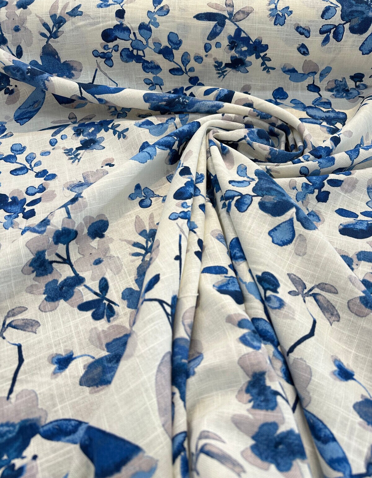 1 Yard Ivory Linen Ramie Drapery Upholstery Fabric 54 Inches Wide