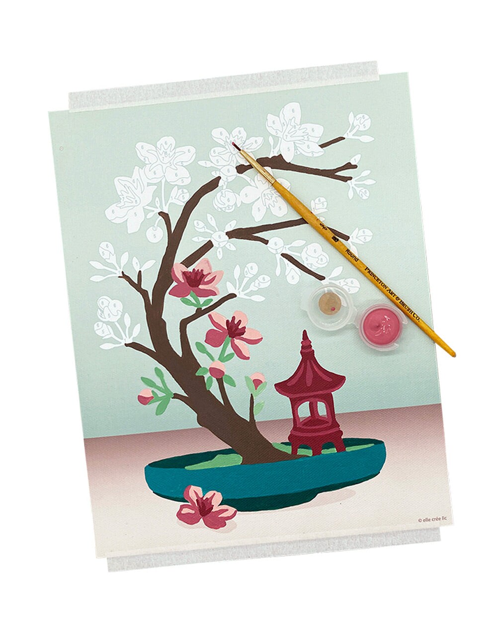 Cherry Blossom Bonsai | 8x10 paint-by-number kit