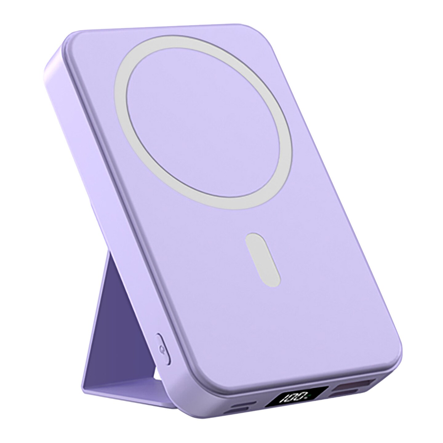 Magnetic Wireless Charging Power Bank, 10000mAh Capacity, Fast Charging, Foldable Stand, Strong Magnet, For iPhone 16/15/14/13/12/Mini/Plus/Pro/Pro Max.
