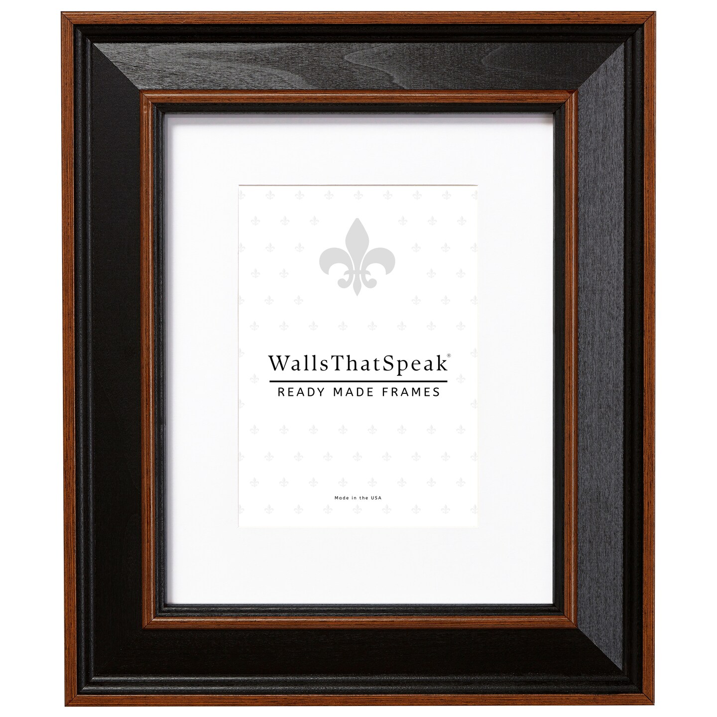 10x13 Matted Picture Frame, Country Estate 2 Inch Wood  Moulding, Wall Display Frame for Art, Posters, or Photos by wallsthatspeak
