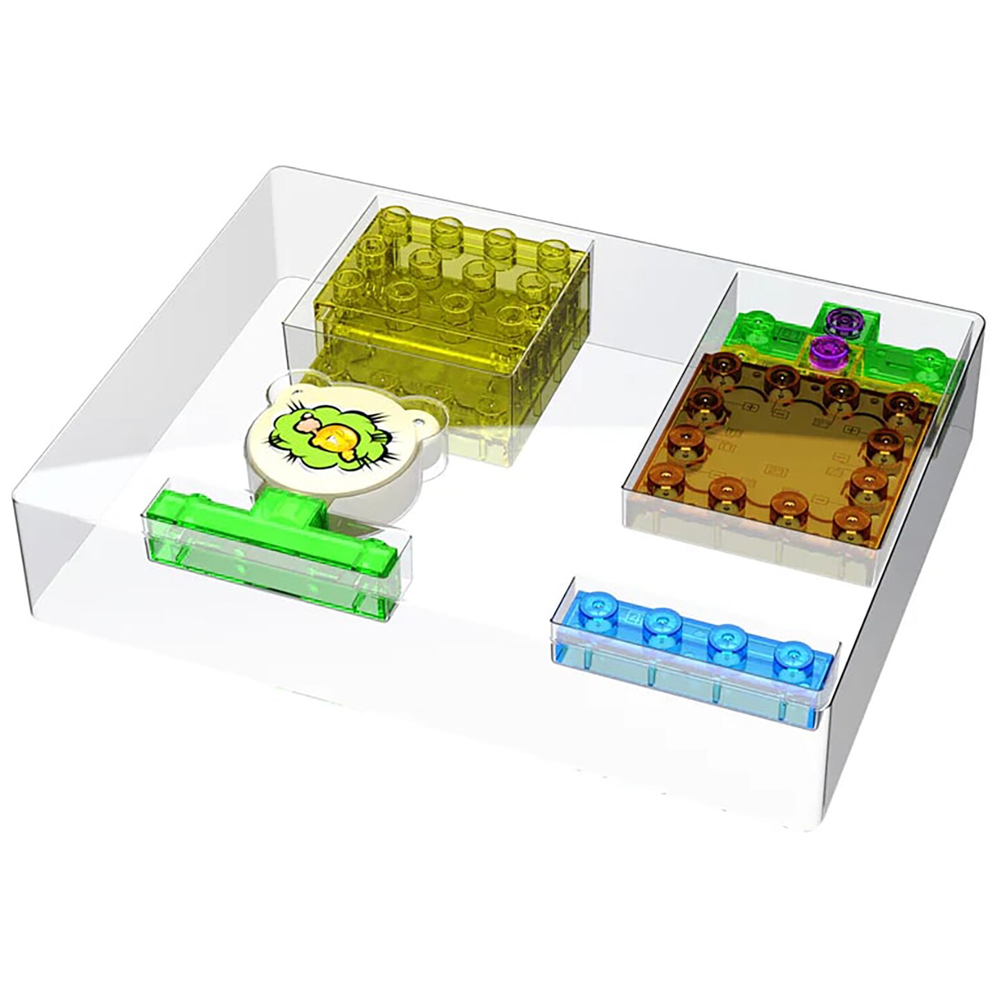 E-Blox: Circuit Blox: BYO Burp &#x27;N Fart Machine - Build Your Own, Add Funny Sounds To Brick Structures, DIY STEM Electrical Activities, Toy Kids Age 5+