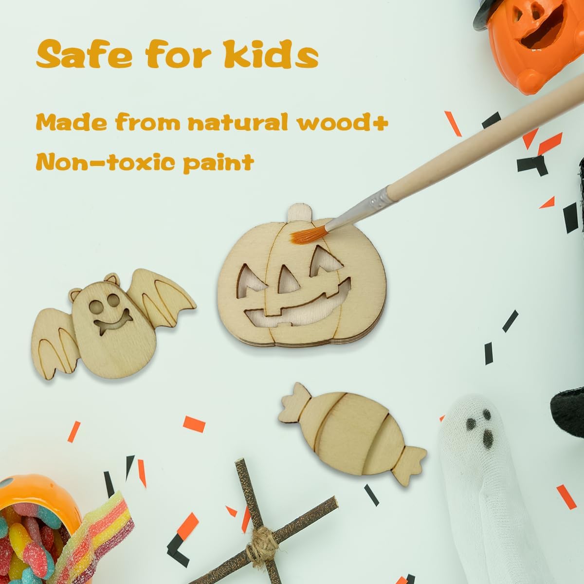 DIY Halloween Felt Pumpkin Witch Hanging Decor for Kids