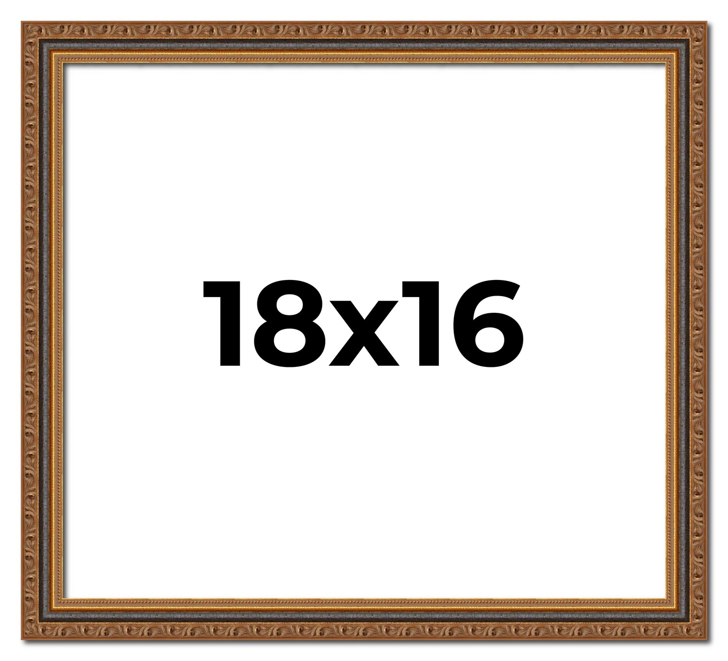 18x16 Classic Gold Picture Frame - UV Acrylic, Foam Board Backing, Hanging Hardware