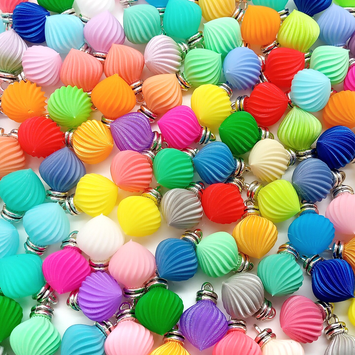 Mini Ornament Charms, 20 pc, Colorful Lightweight Baubles for Jewelry Making, Adorabilities