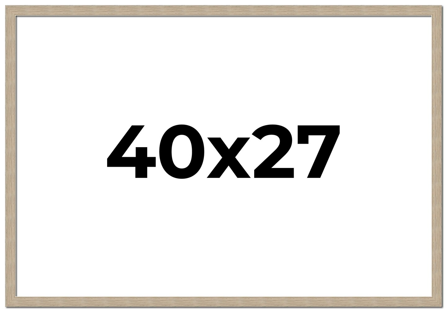 40x27 Thin Barnwood Picture Frame with UV-Resistant Acrylic & Acid Free Backing, Available in 2 Paint Finishes - Grey and Black