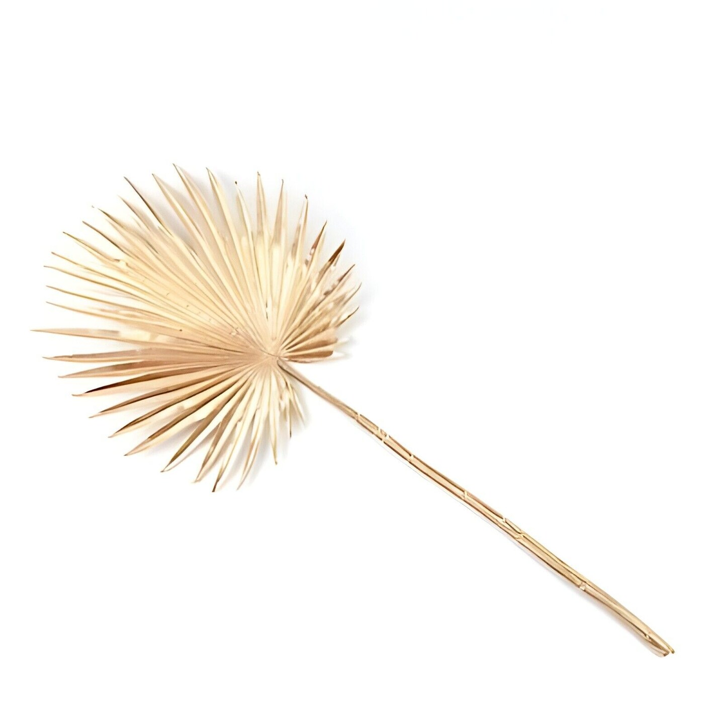 Gold 2 Metallic 35&#x22; Artificial Palm Leaves Tropical Plant Stems Party Events