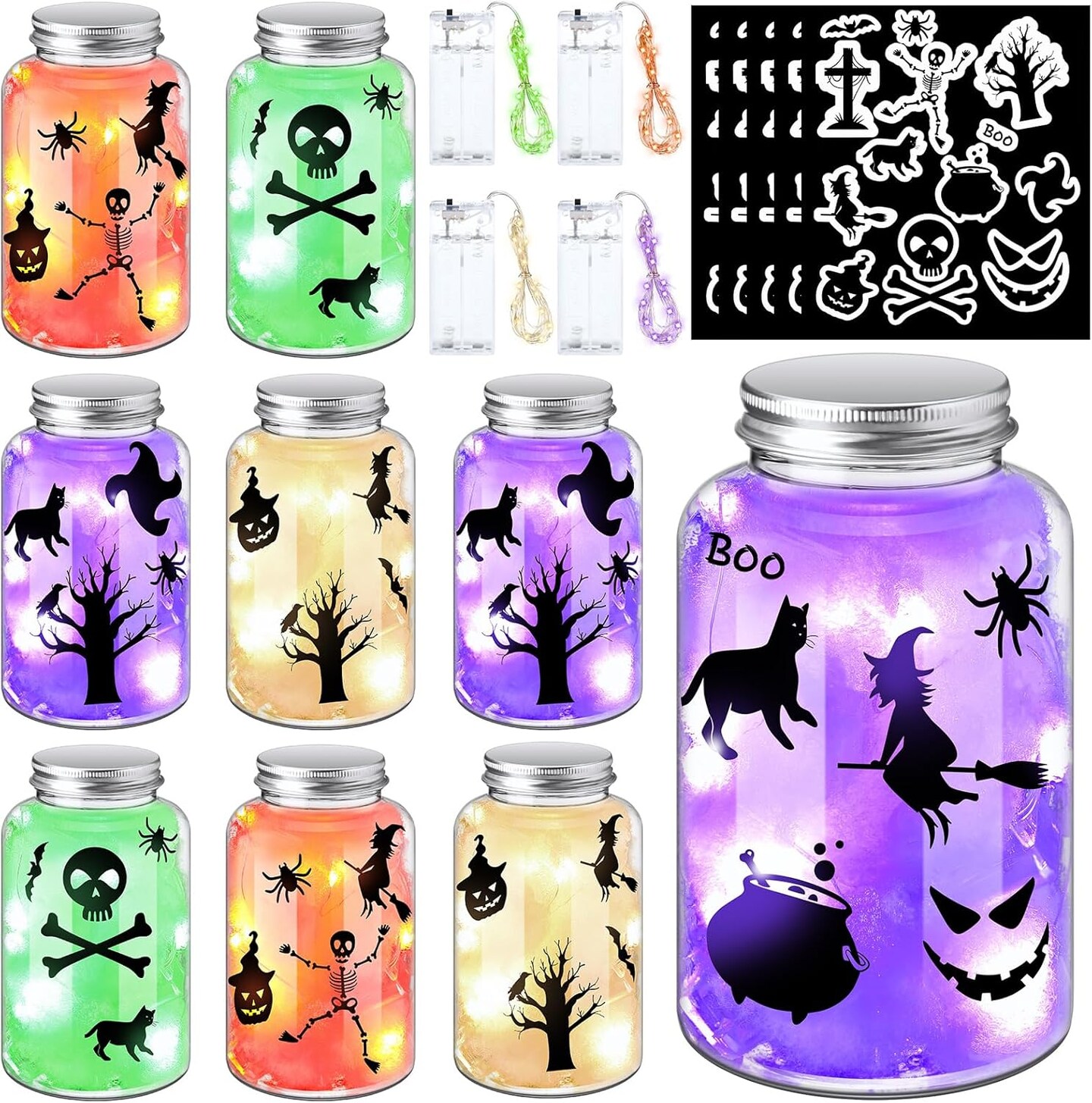 Halloween Mason Jar Crafts and Art Party Supplies