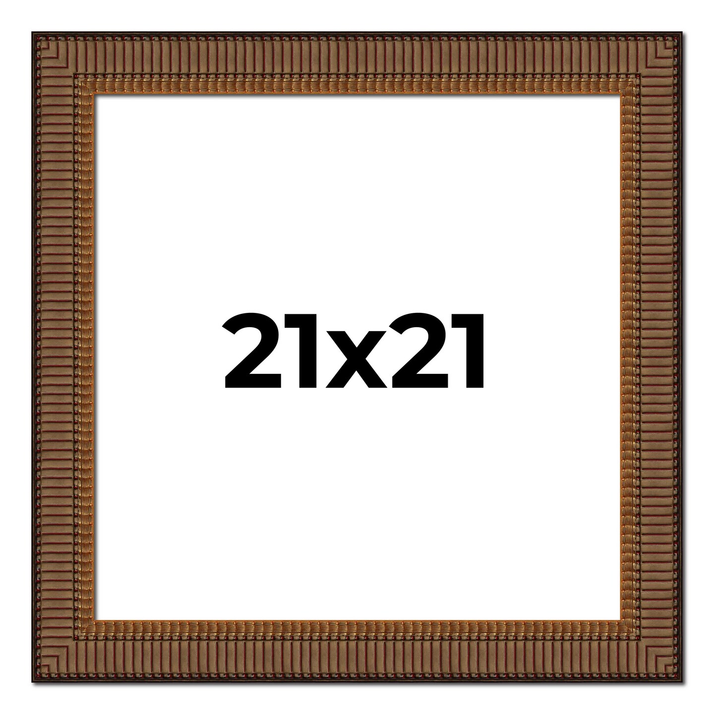 Square Museum Black Picture Frame - UV Acrylic, Foam Board Backing, Hanging Hardware