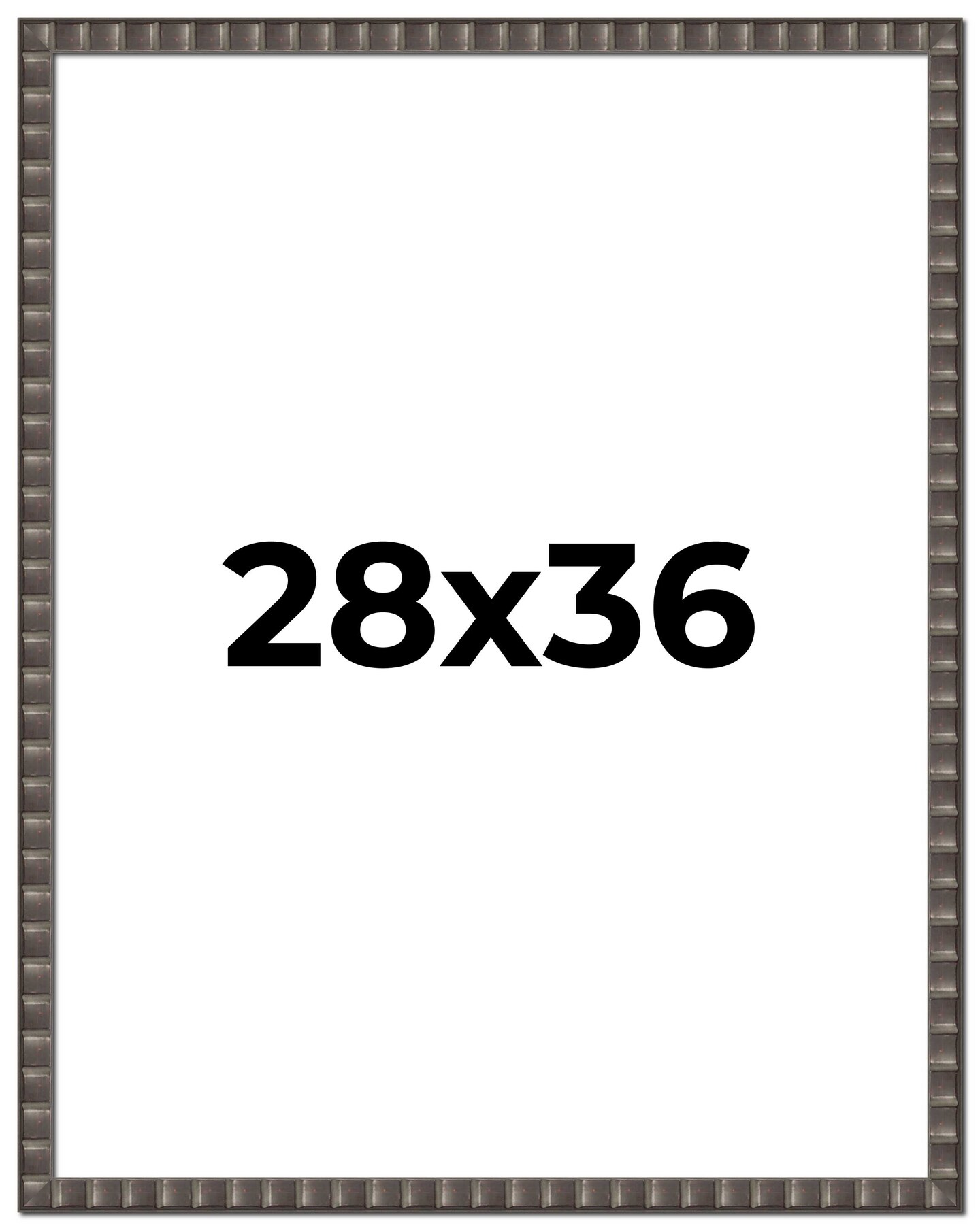 28x36 Deco Picture Frame with UV-Resistant Acrylic &#x26; Acid Free Backing, Available in 3 Finishes - Black, Brown, and Silver