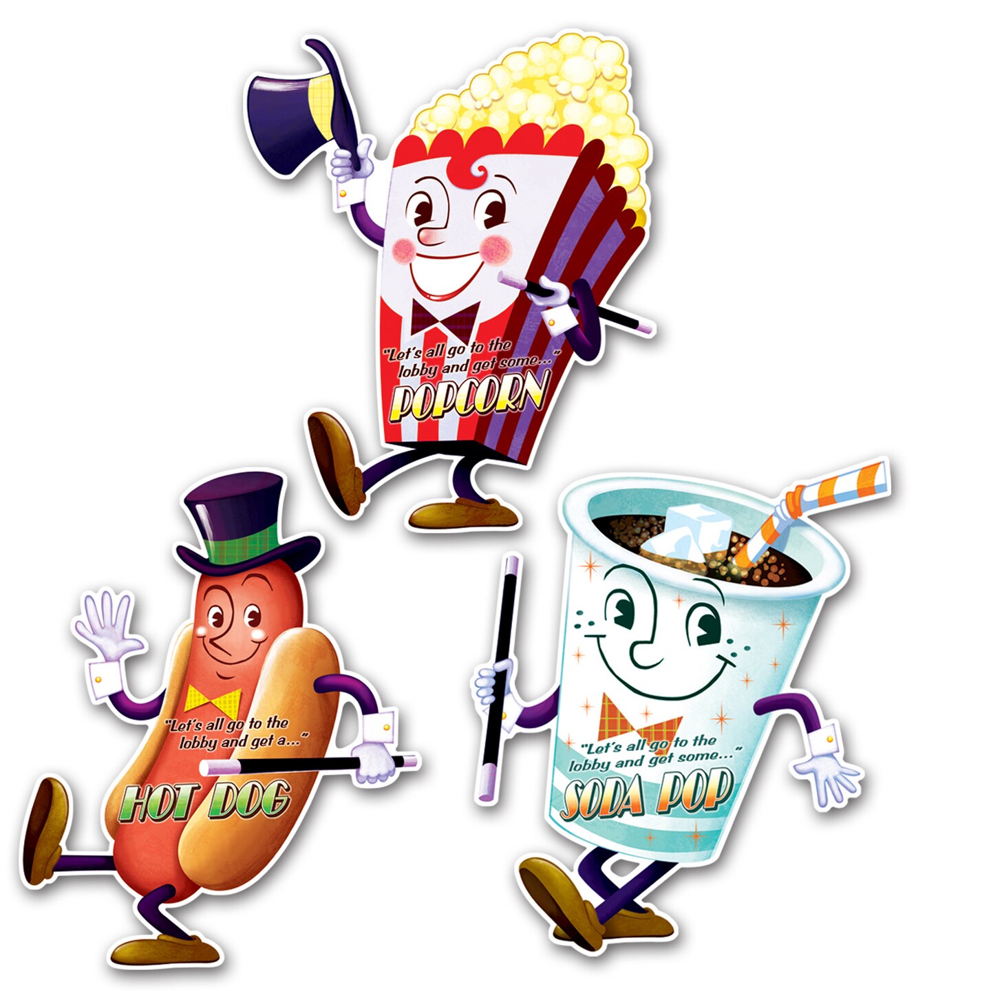 Beistle 16in.-17in. Movie Night Cutouts - 12 Pack