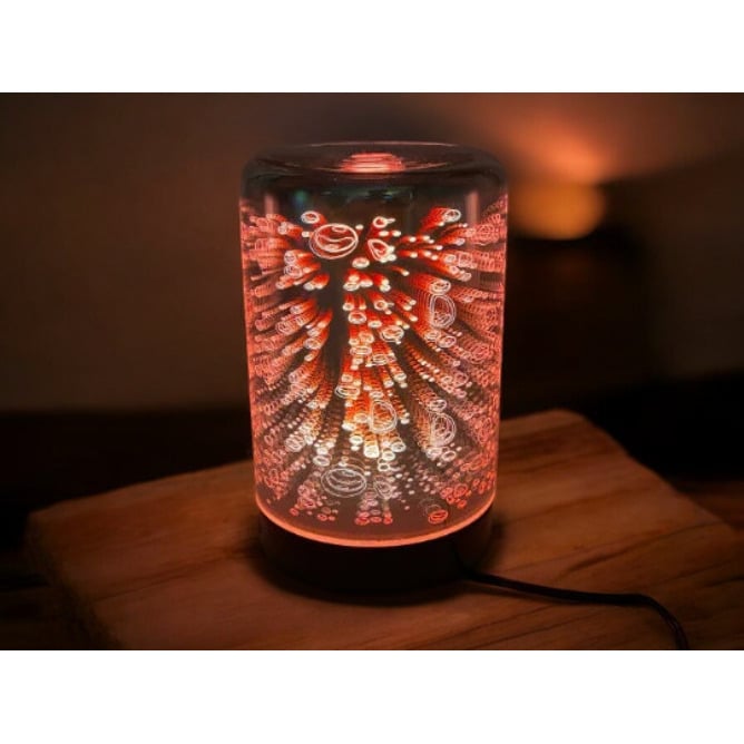 Diffusers For Essential Oils 3D Glass Art -Bubbles- Oil Diffuser With Alternating Colors