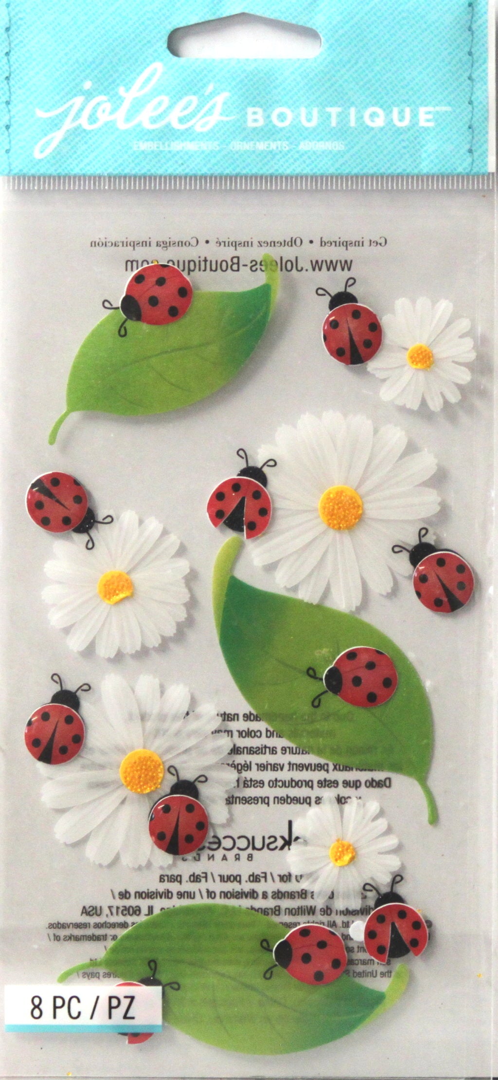 Jolee&#x27;s Boutique Vellum LadyBugs Dimensional Stickers