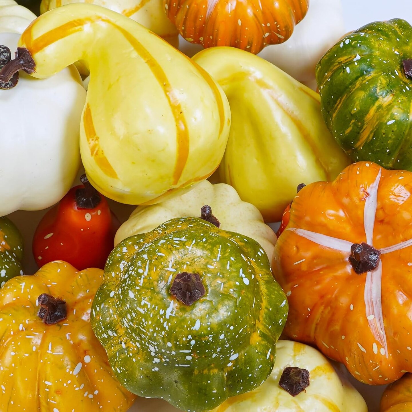 Artificial Pumpkins Gourds Squashes Decorative Fall Pumpkins