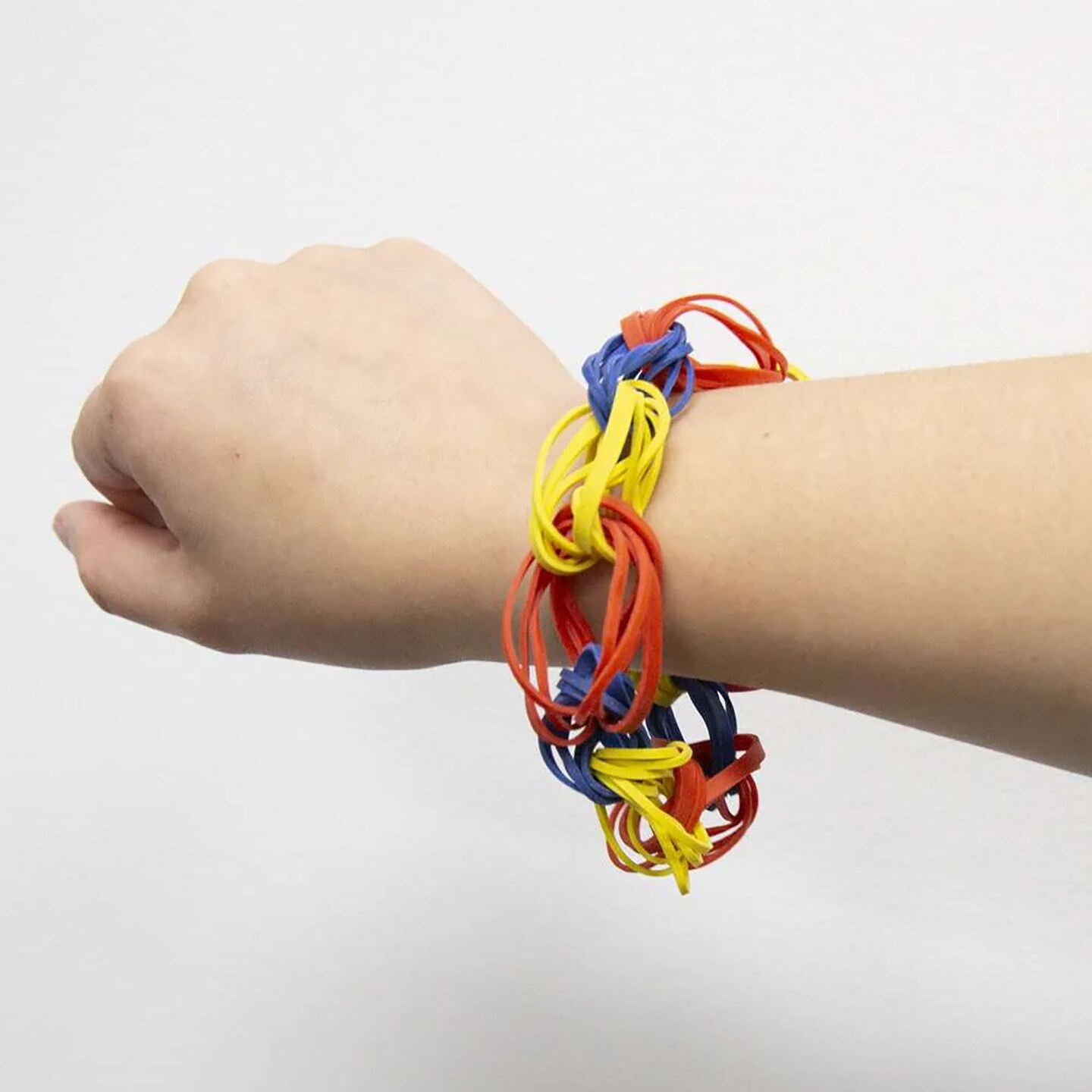 Rubber Bands, Assorted Sizes &#x26; Colors, 2oz./56.70g Per Pack, 6 Packs