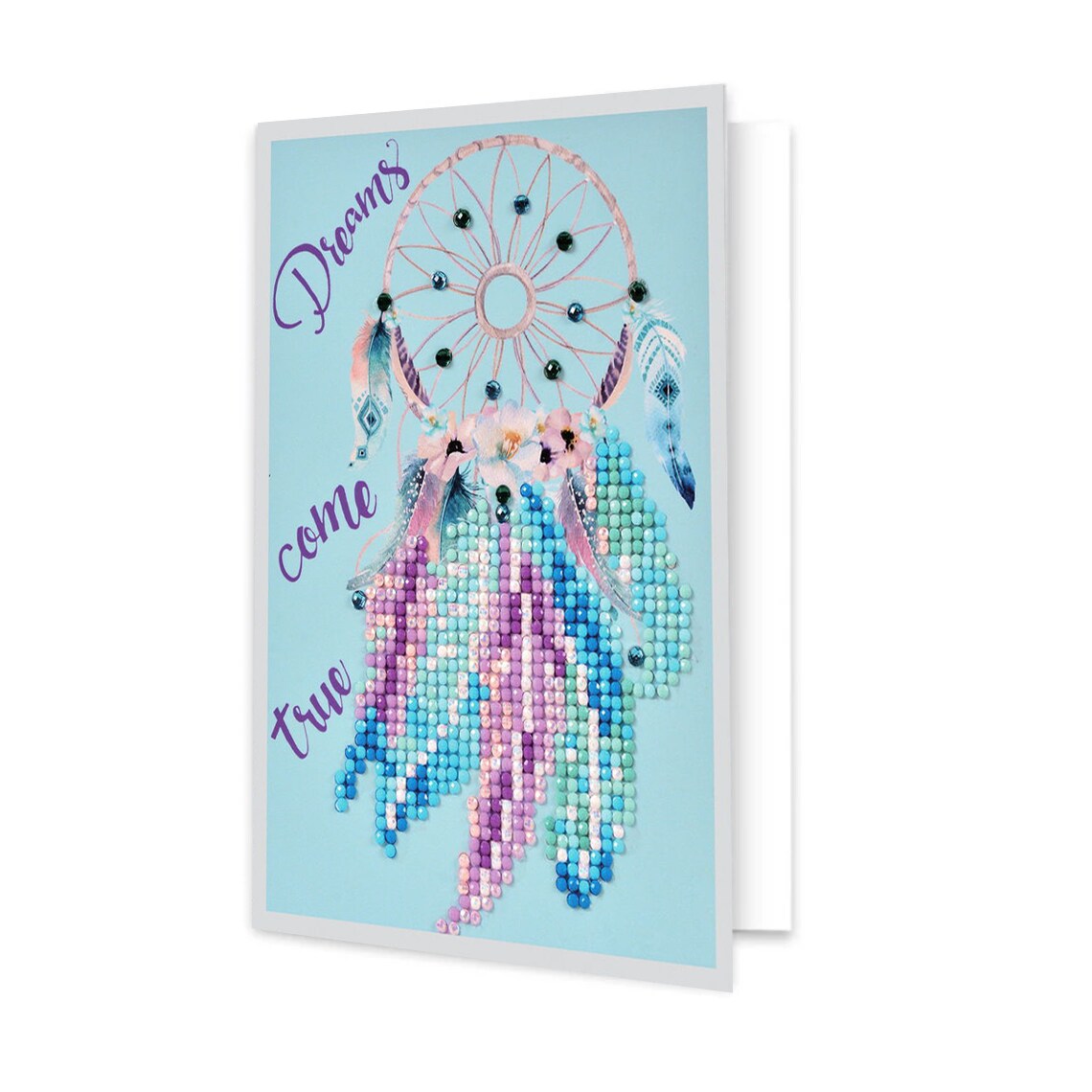 Diamond Dotz Dreams Come True Diamond Art Cards, Handmade Diamond Painting Cards Kit, Handmade Greeting Cards Kits for Thank You Notes and Special Occasions