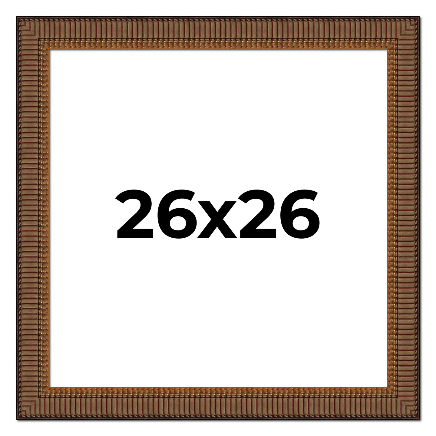 Square Museum Black Picture Frame - UV Acrylic, Foam Board Backing