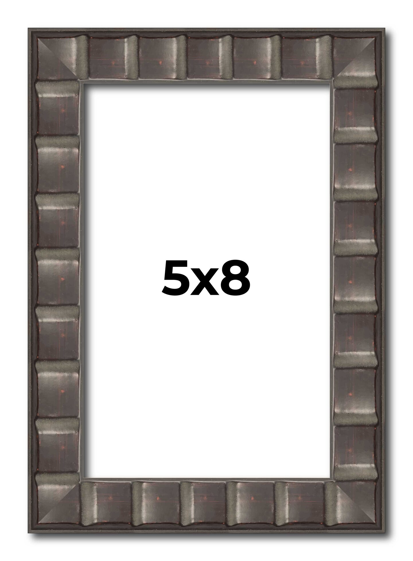 Photo Size Deco Black Picture Frame - UV Acrylic, Foam Board Backing, Hanging Hardware