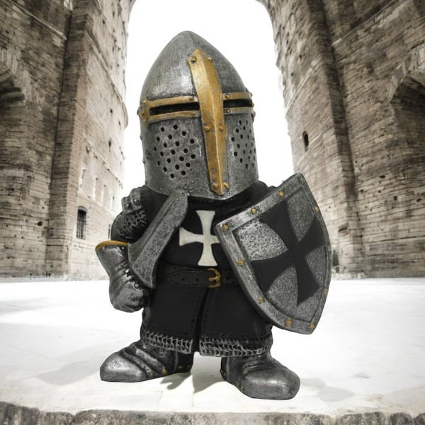 Polyresin Medieval Knight With Sword And Shield Figurine Medieval Decor Boardgame Piece Decor