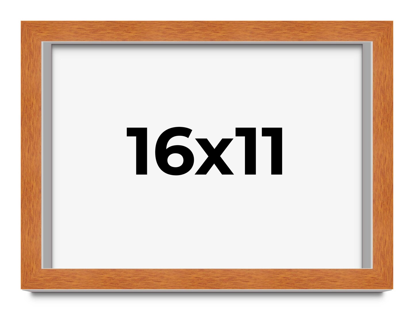 Classic Brown Picture Frame - UV Acrylic, Backing Board, Hanging Hardware Included