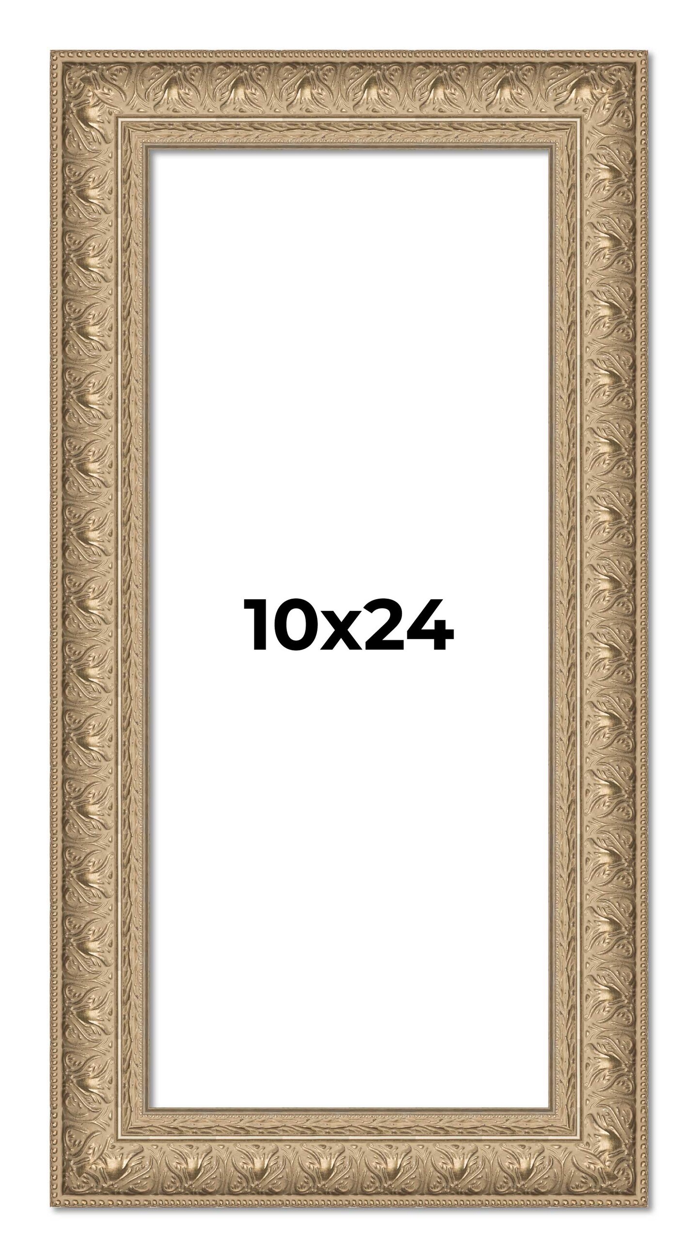 Panoramic Museum Silver Picture Frame - UV Acrylic, Foam Board Backing, Hanging Hardware