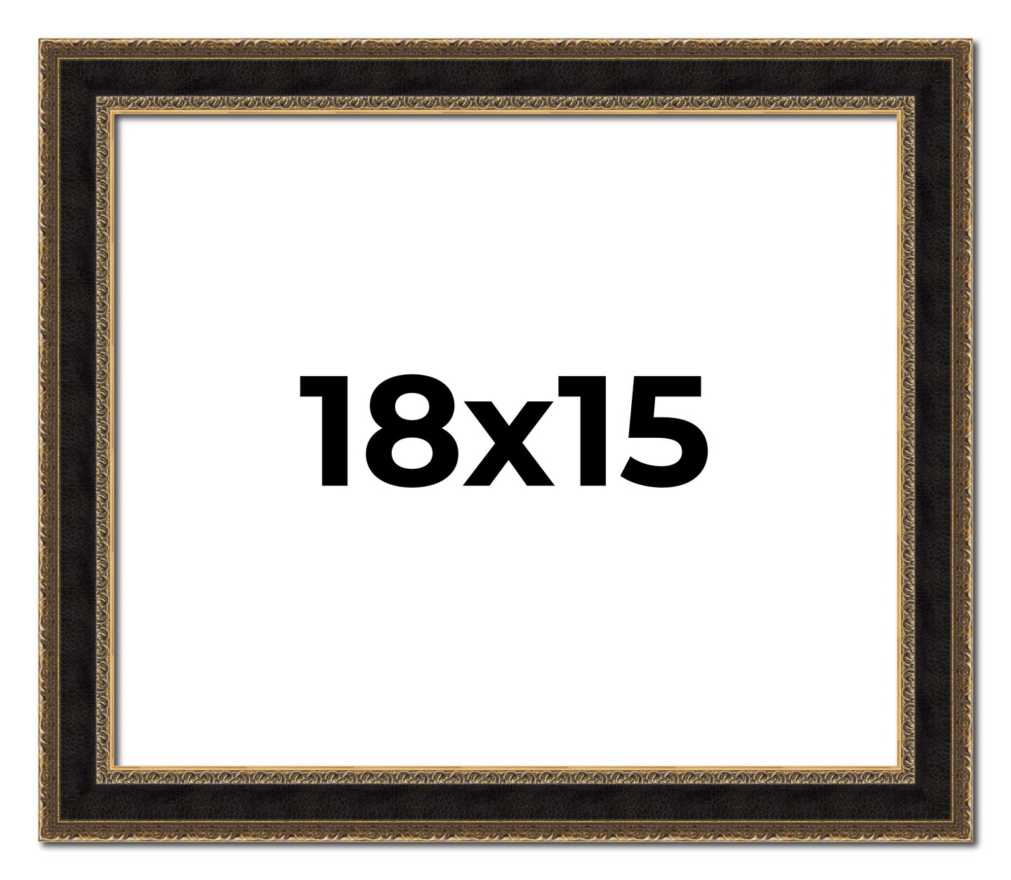Ornate Brown Picture Frame - UV Acrylic, Backing Board, Hanging Hardware Included