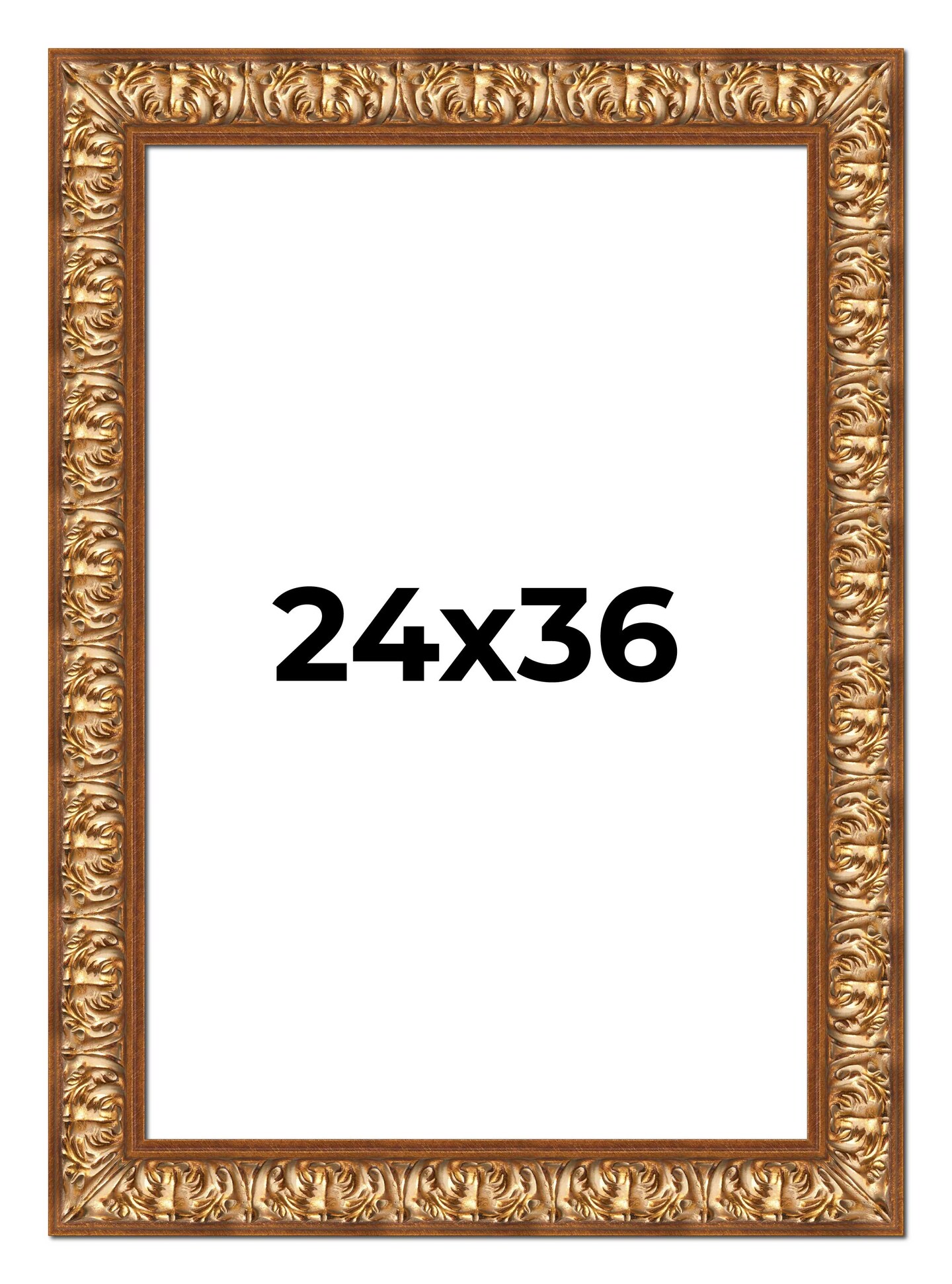 24x36 Modern Shadow Box 1" Depth Picture Frame with UV-Resistant Acrylic & Acid Free Backing, Available in 4 Finishes - Black, Brown, Gold, White