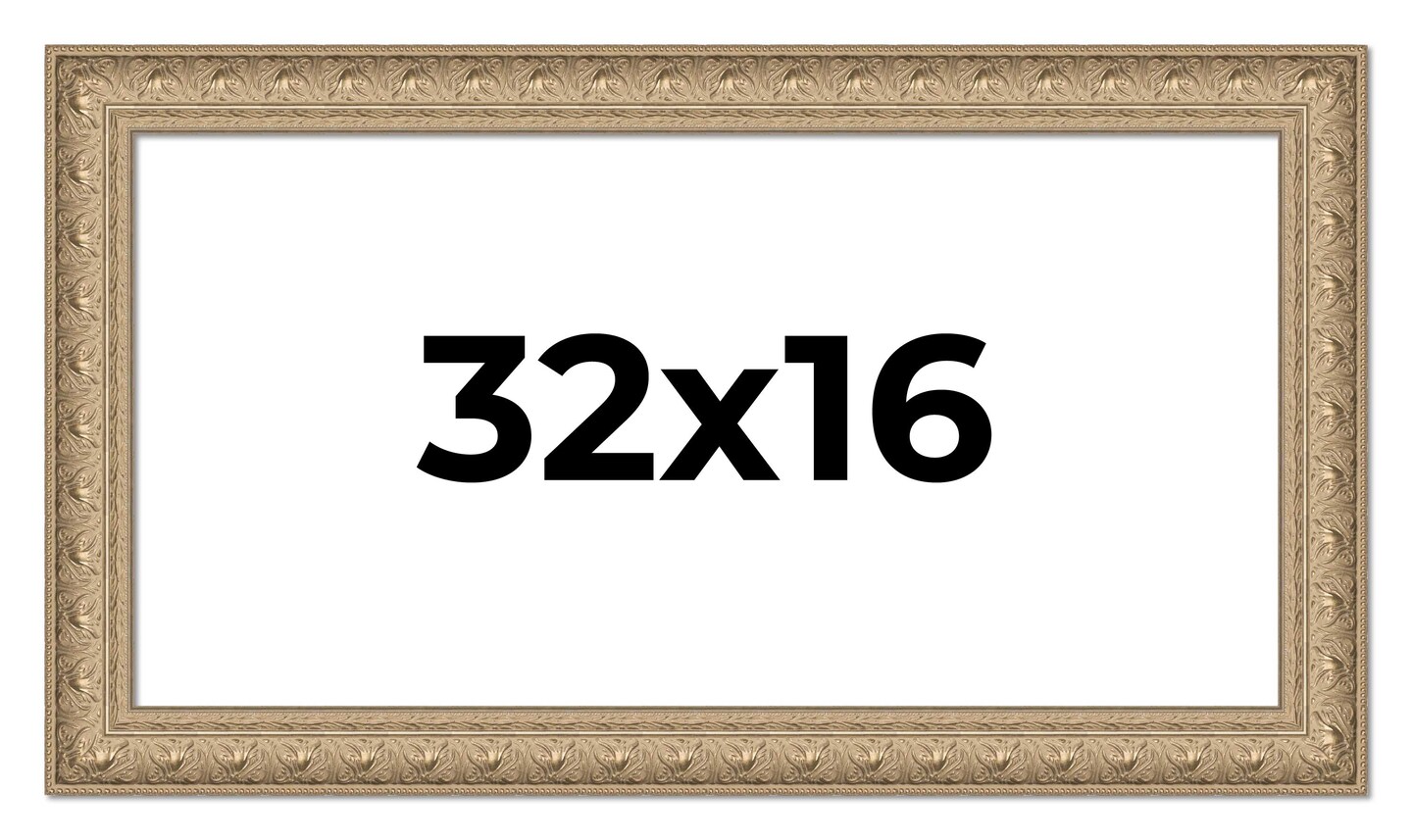 Panoramic Museum Silver Picture Frame - UV Acrylic, Foam Board Backing, Hanging Hardware