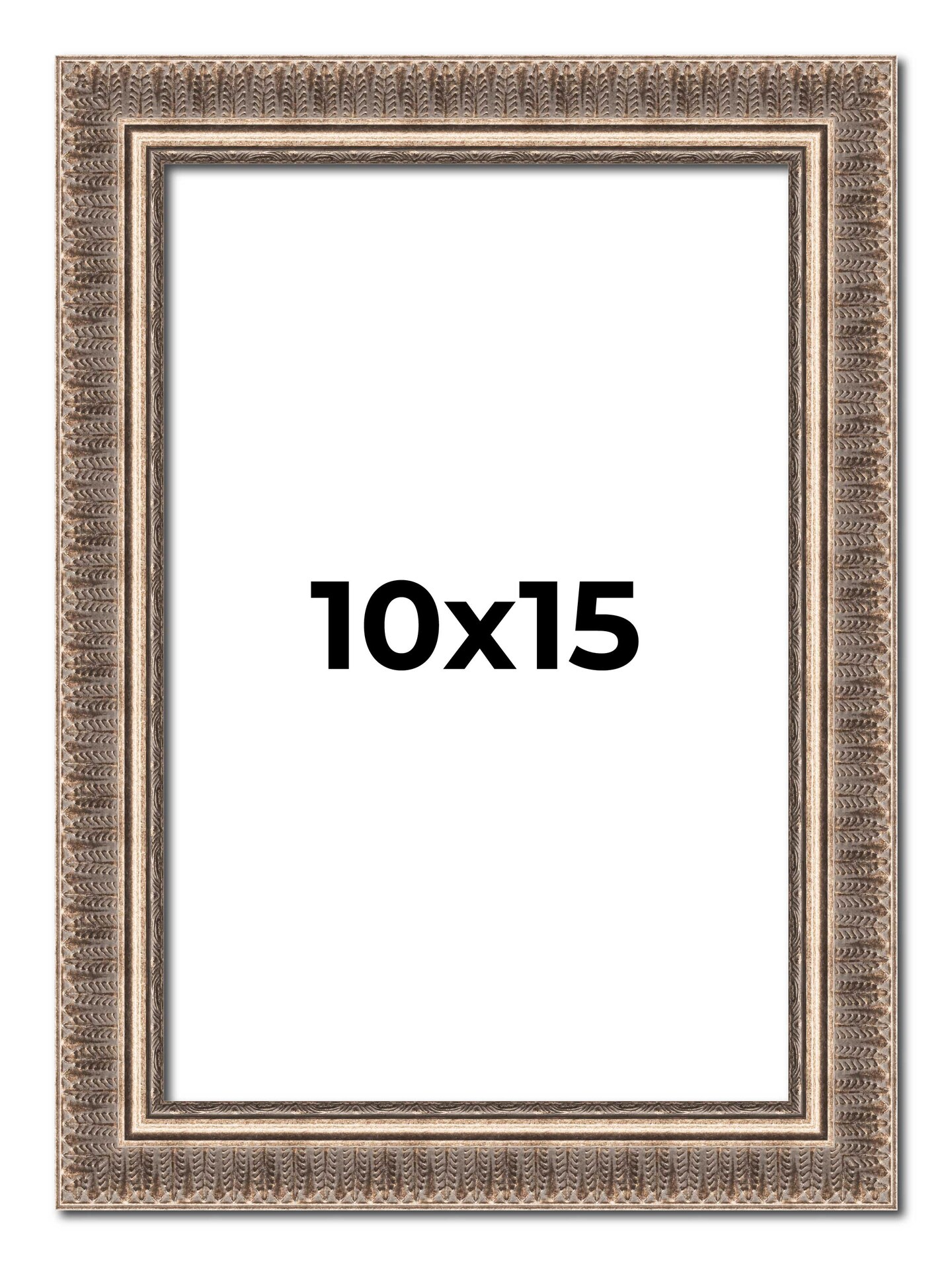 Photo Size Ornate Gold Picture Frame - UV Acrylic, Foam Board Backing, Hanging Hardware