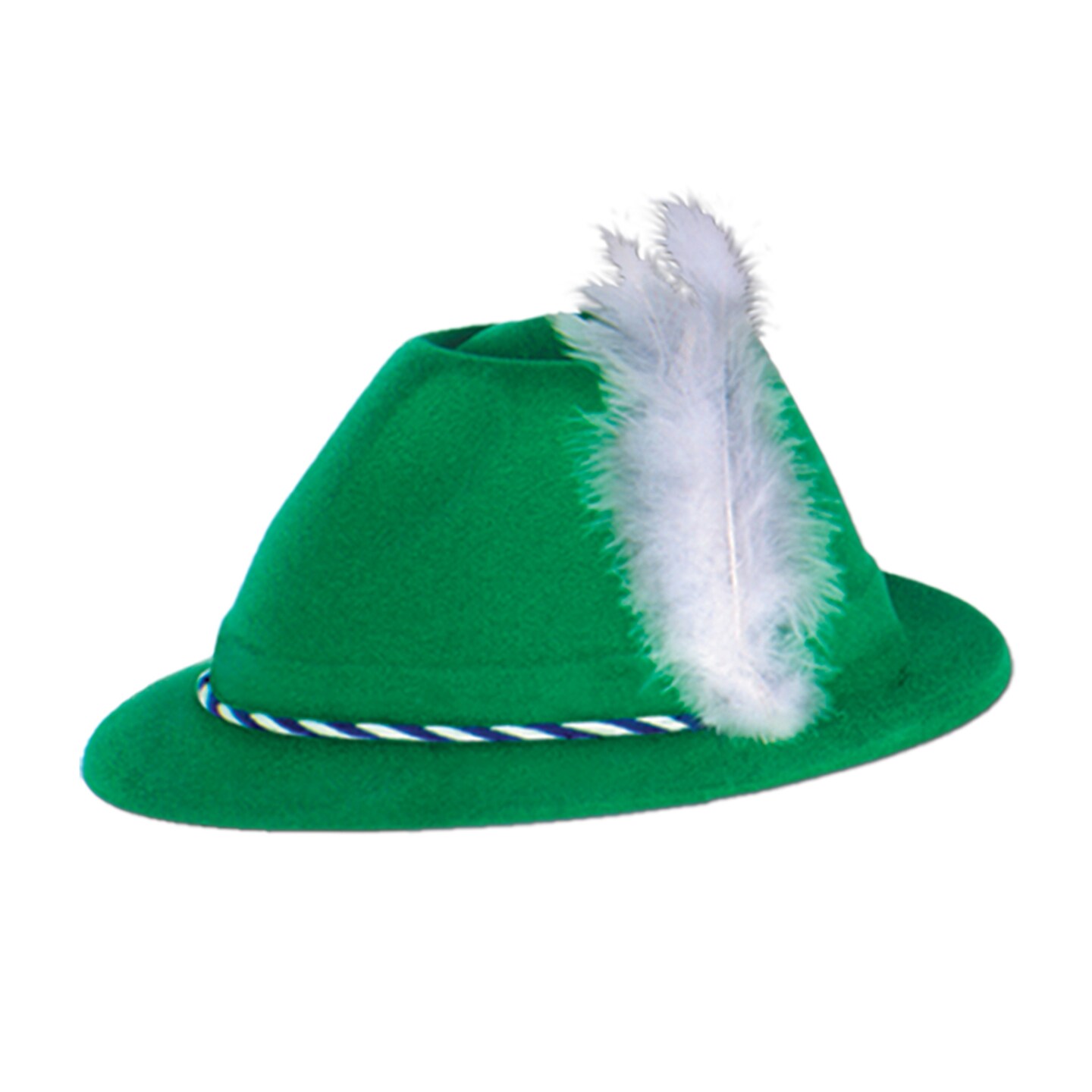 Beistle Green Velour Tyrolean Hat - 24 Pack