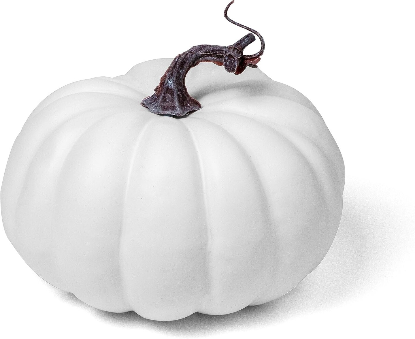 7 inch Artificial White Pumpkin Foam Harvest Decor
