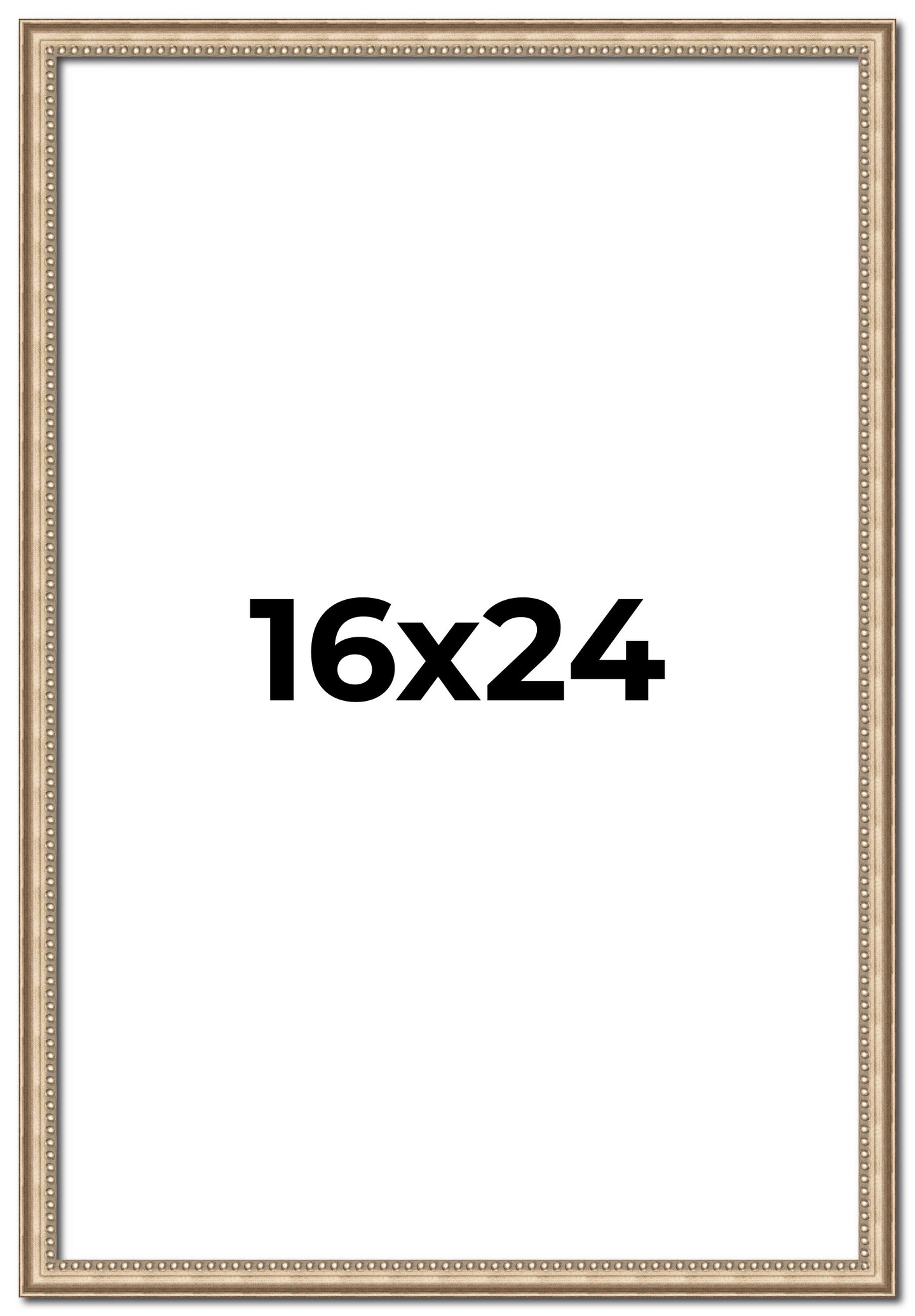 16x24 Minimalist Silver Picture Frame - UV Acrylic, Foam Board Backing, Hanging Hardware