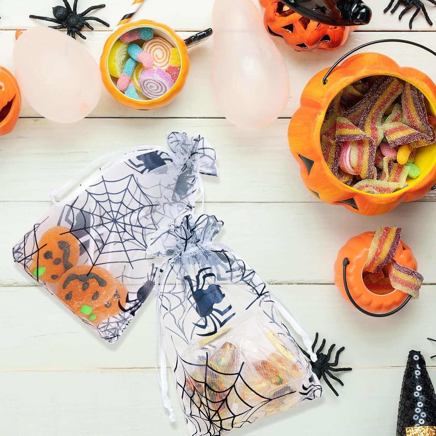 4x6 inch Halloween Organza Drawstring Bags