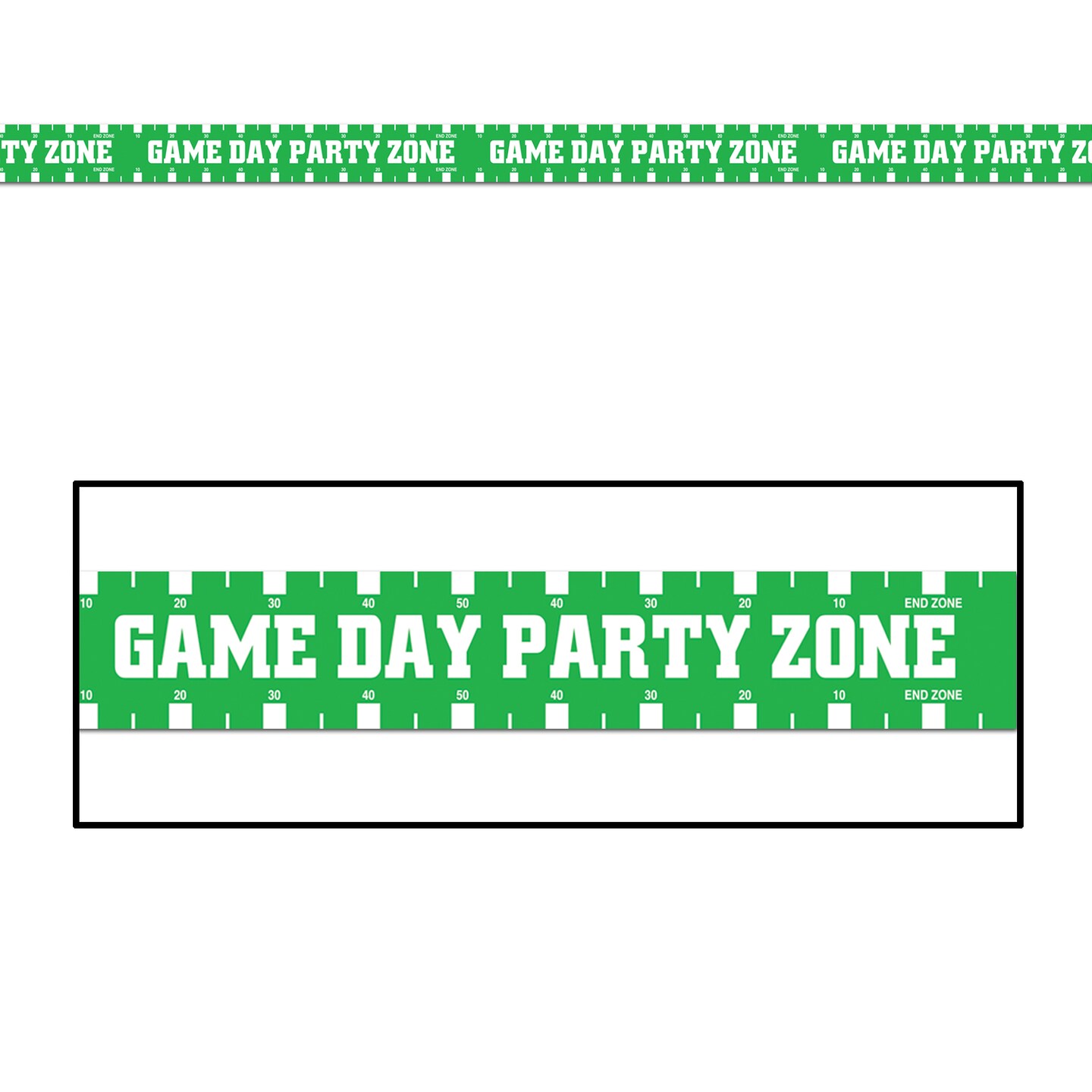 Beistle 3in. x 20Feet Game Day Party Zone Party Tape - 12 Pack