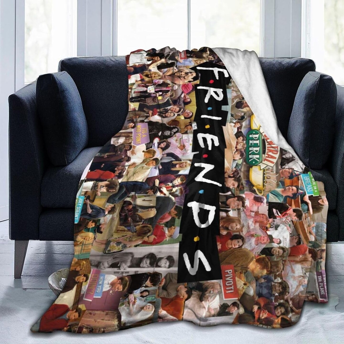 FriEnds Tv Show Throw Blanket 50"X40", UltraSoft Micro Fleece Blanket, Soft Cozy Blankets for