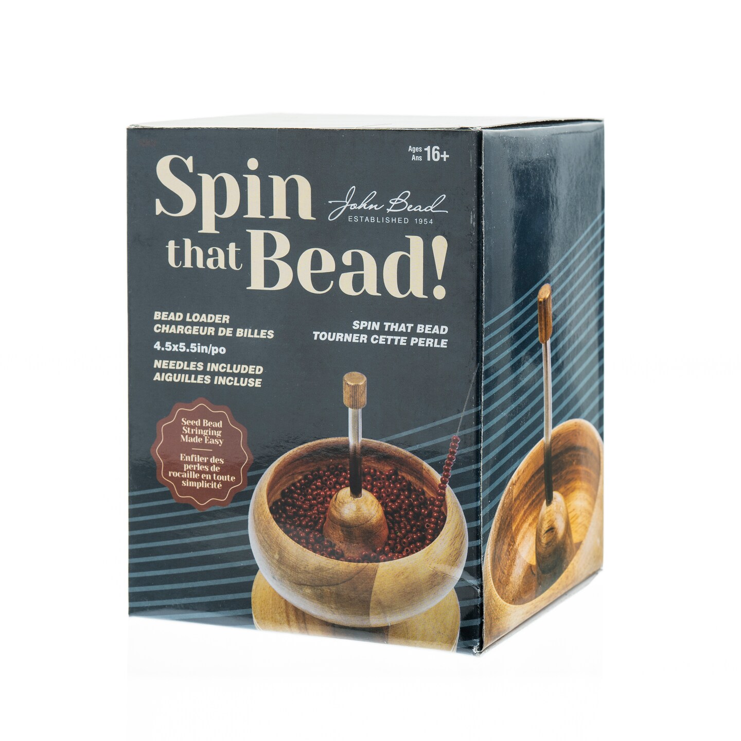 John Bead Wooden Bead Spinner with 2 Needles