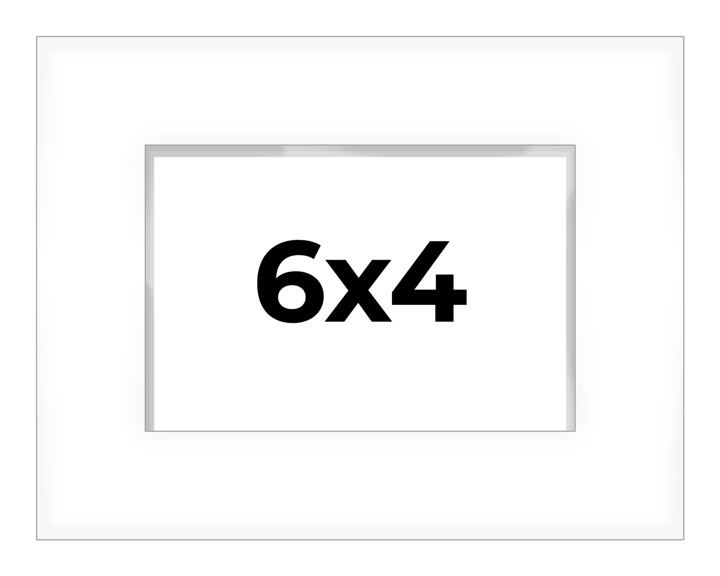 4x6 Modern Shadow Box 1&#x22; Depth Picture Frame with UV-Resistant Acrylic &#x26; Acid Free Backing, Available in 4 Finishes - Black, Brown, Gold, White