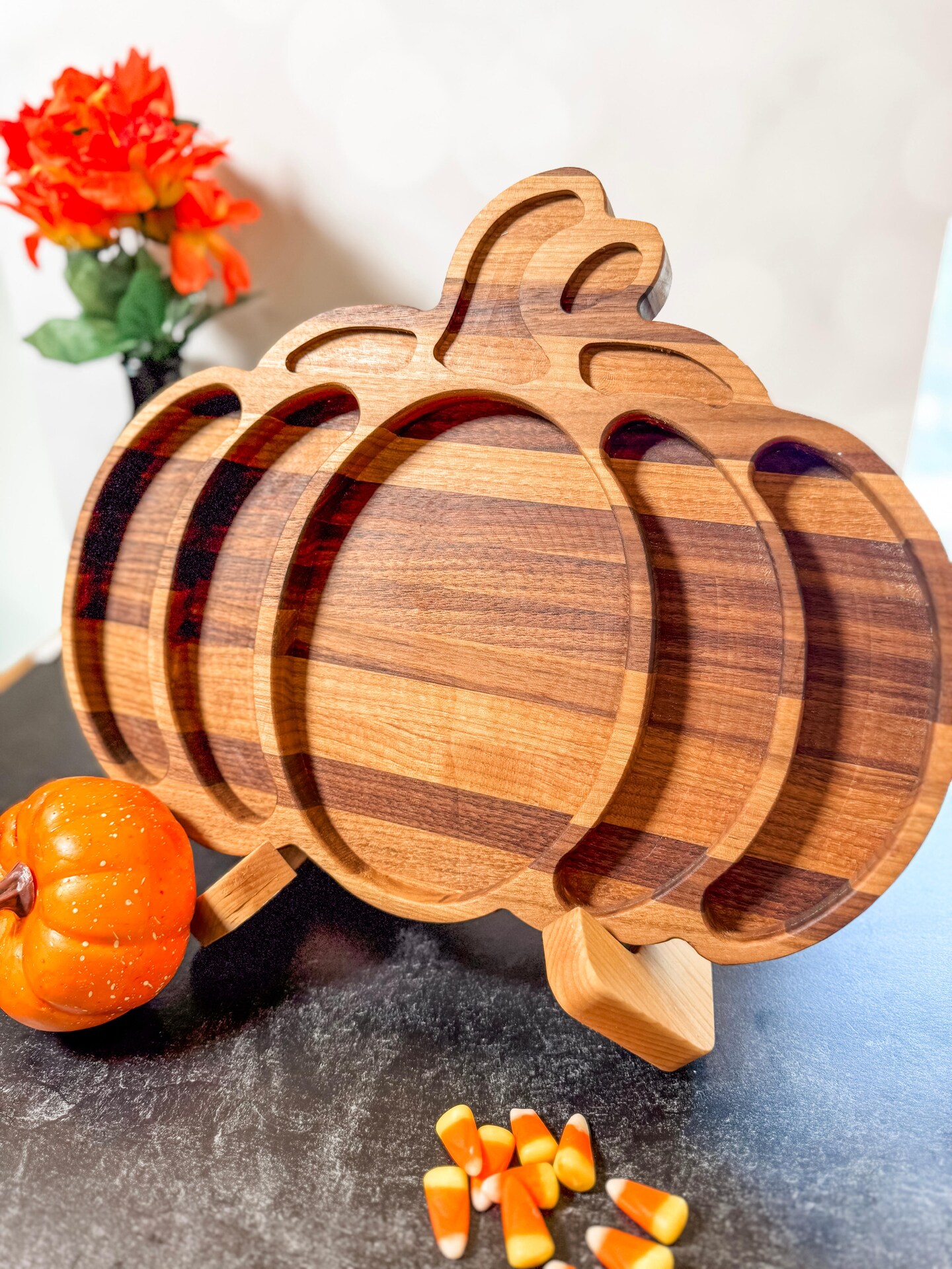 Pumpkin Serving Tray and Decor Piece