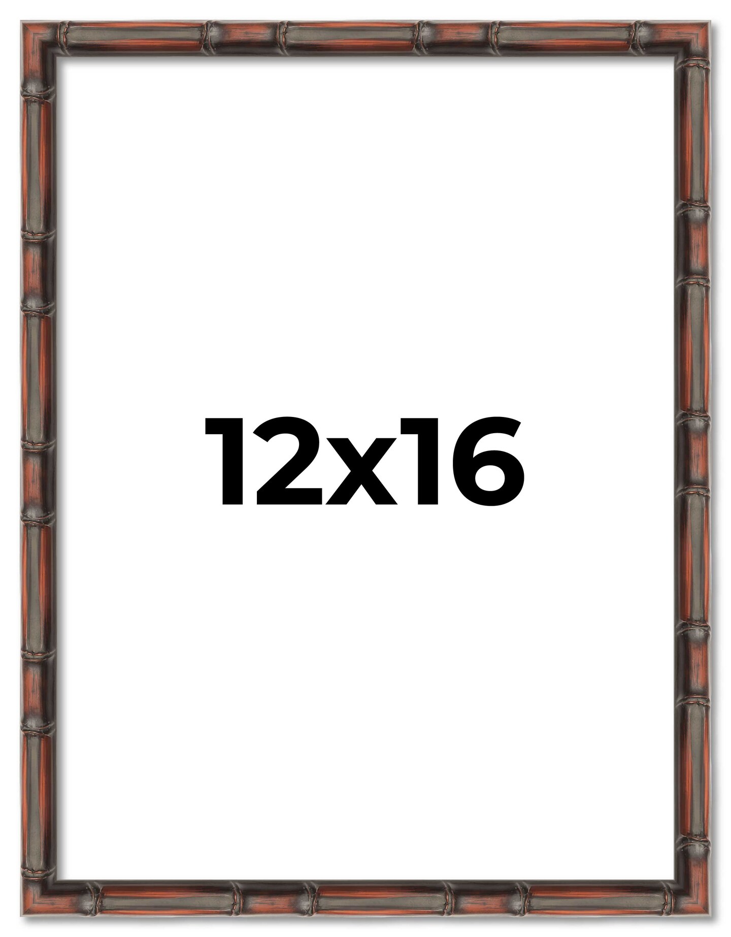 12x16 Thin Bamboo Picture Frame with UV-Resistant Acrylic & Acid Free Backing, Available in 2 Finishes - Gold and Brown