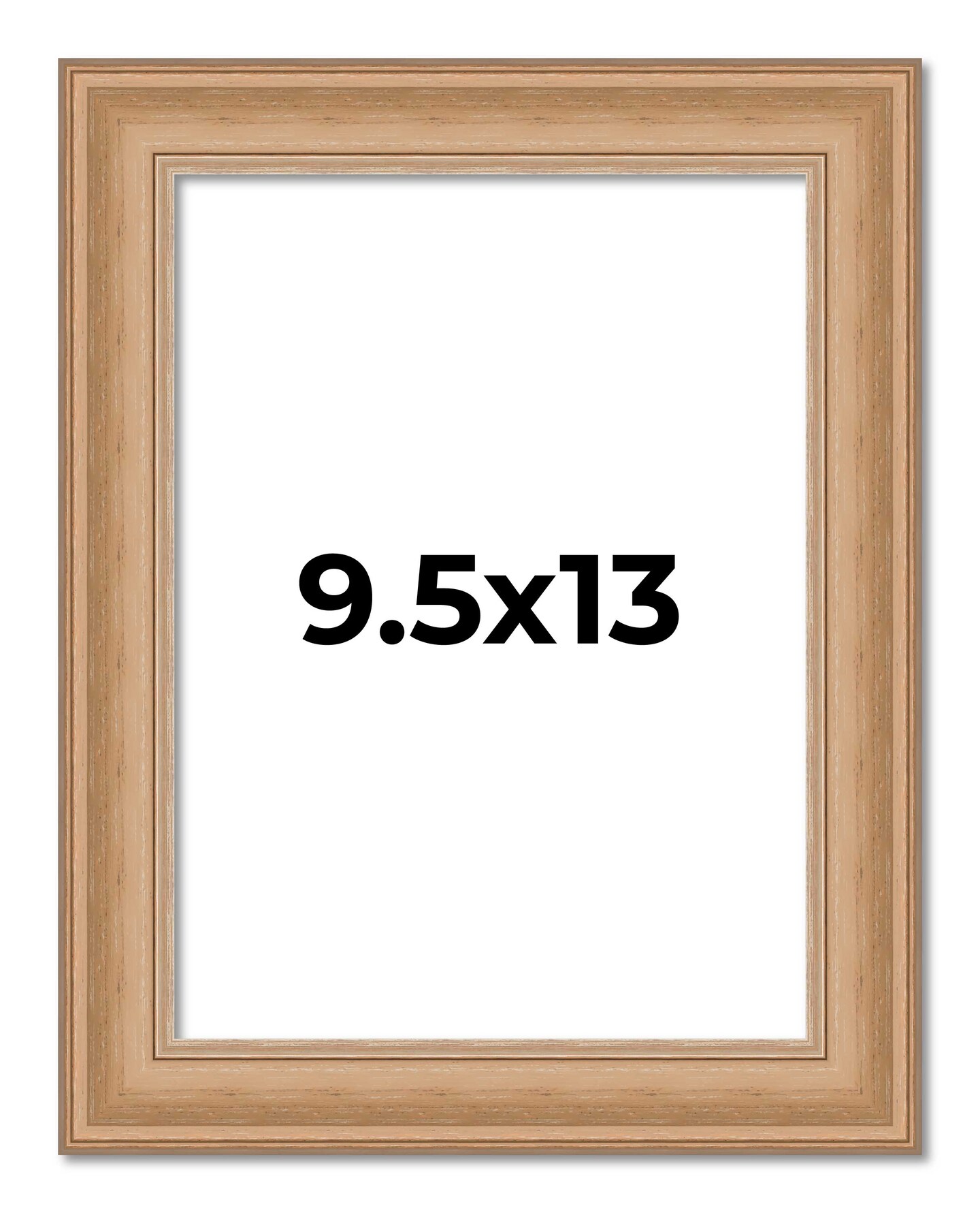 9.5x13 Weathered Picture Frame with UV-Resistant Acrylic & Acid