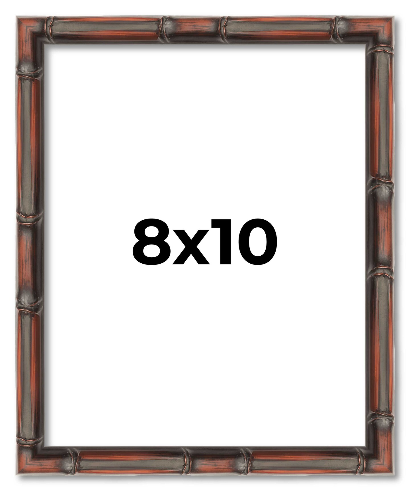 8x10 Thin Bamboo Picture Frame with UV-Resistant Acrylic & Acid Free Backing, Available in 2 Finishes - Gold and Brown