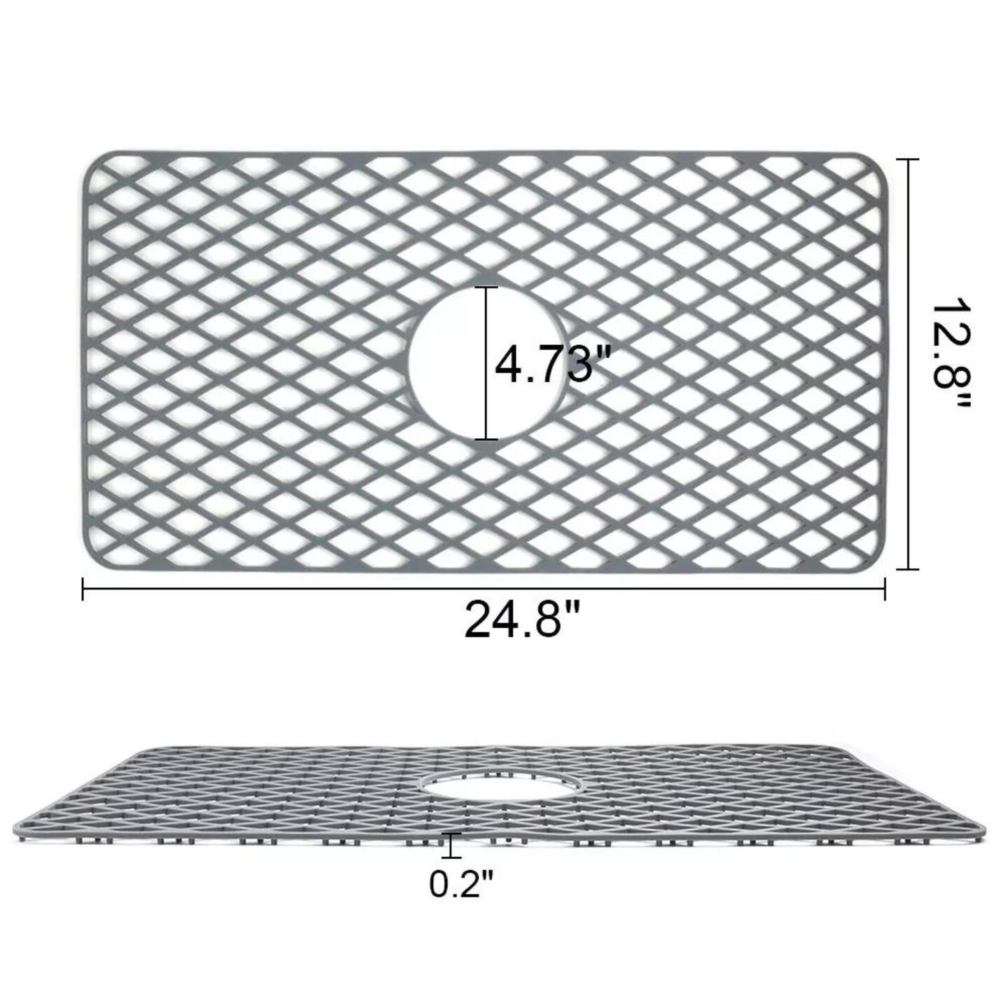 Kitcheniva Silicone Non-Slip Kitchen Sink Protector 24.8&#x22;